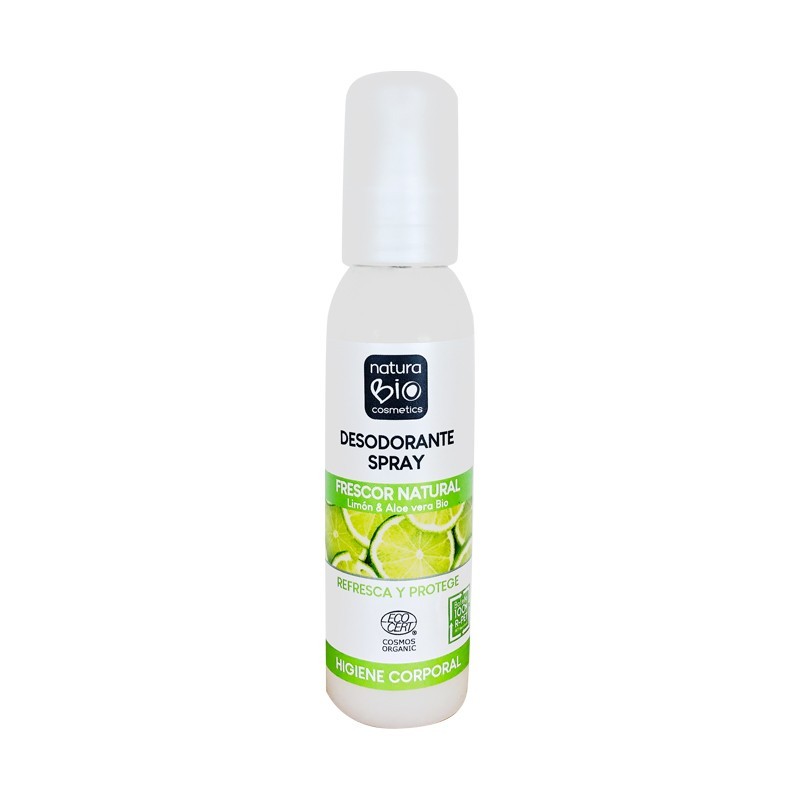 Desodorante spray frescor natural cítrico, ingredientes BIO