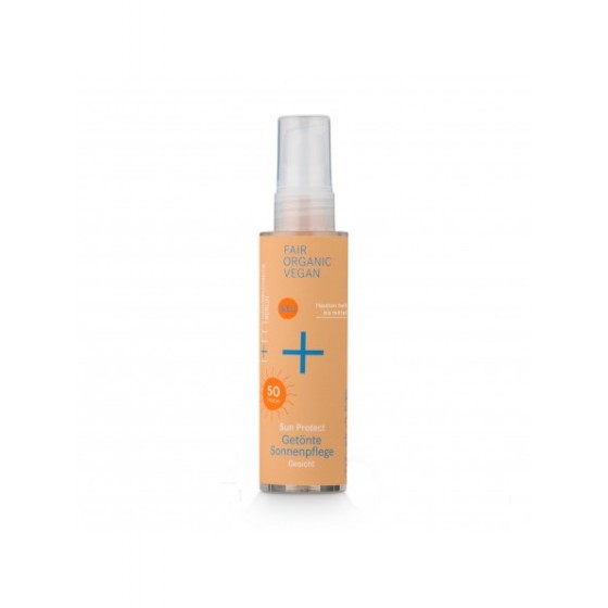 Crema solar facial con color spf 50